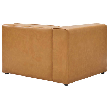 Mingle Vegan Leather Sofa and Ottoman Set