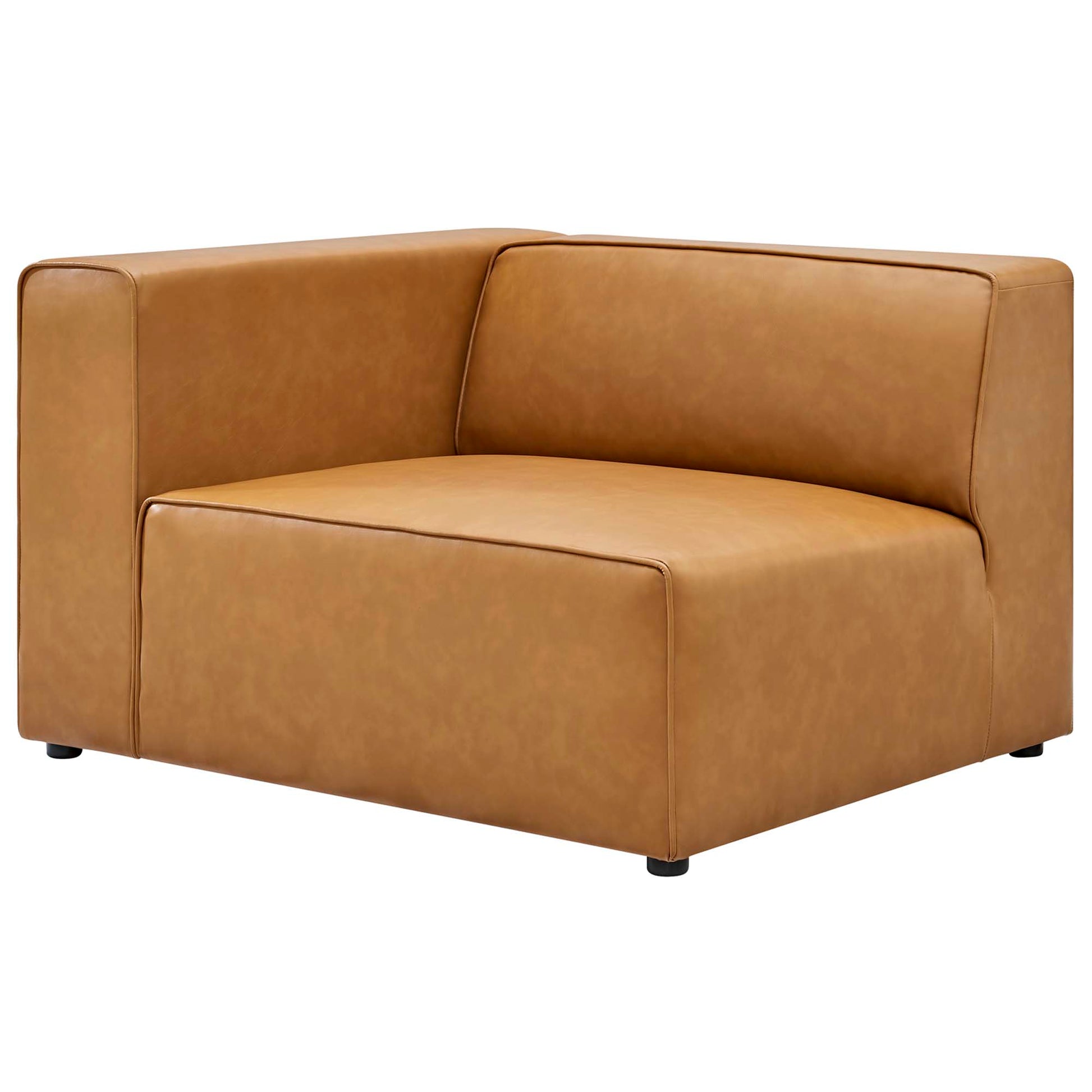 Mingle Vegan Leather 4-Piece Sectional Sofa