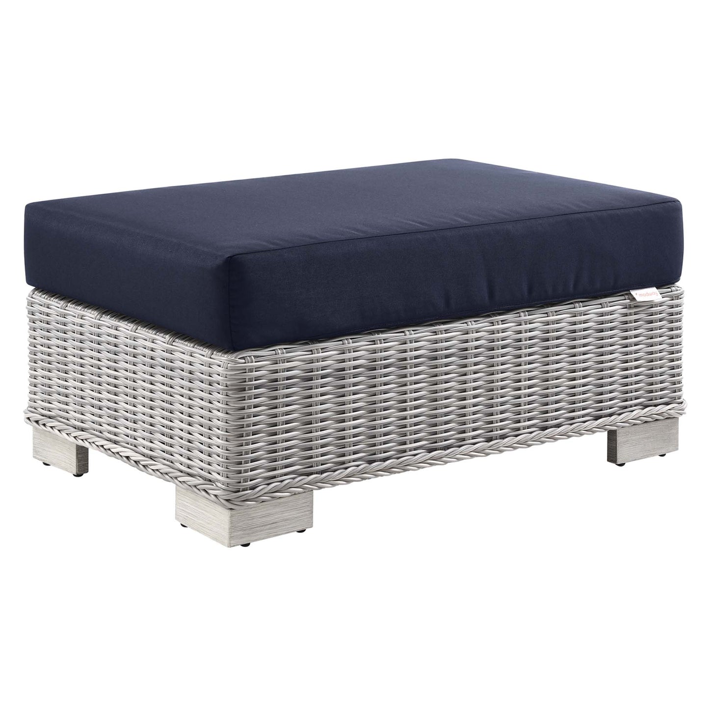 Conway Outdoor Patio Wicker Rattan Ottoman