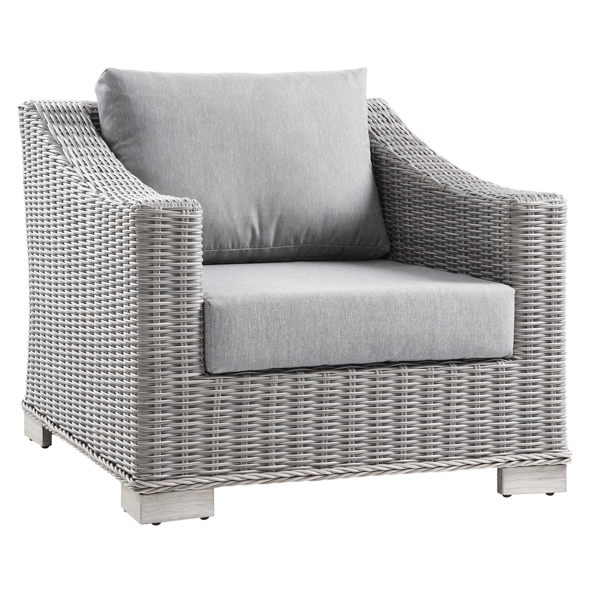 Conway Outdoor Patio Wicker Rattan Armchair