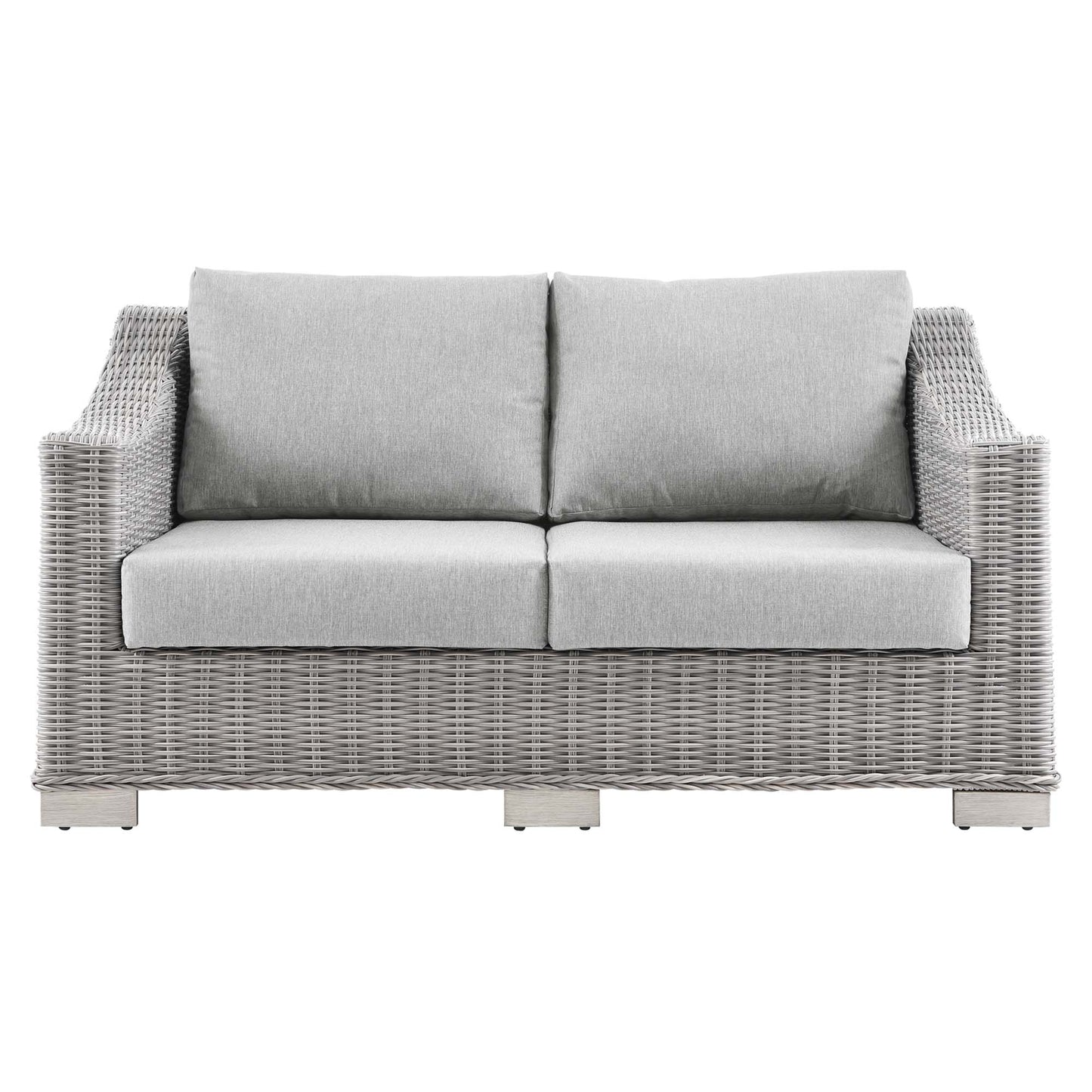 Conway Outdoor Patio Wicker Rattan Loveseat