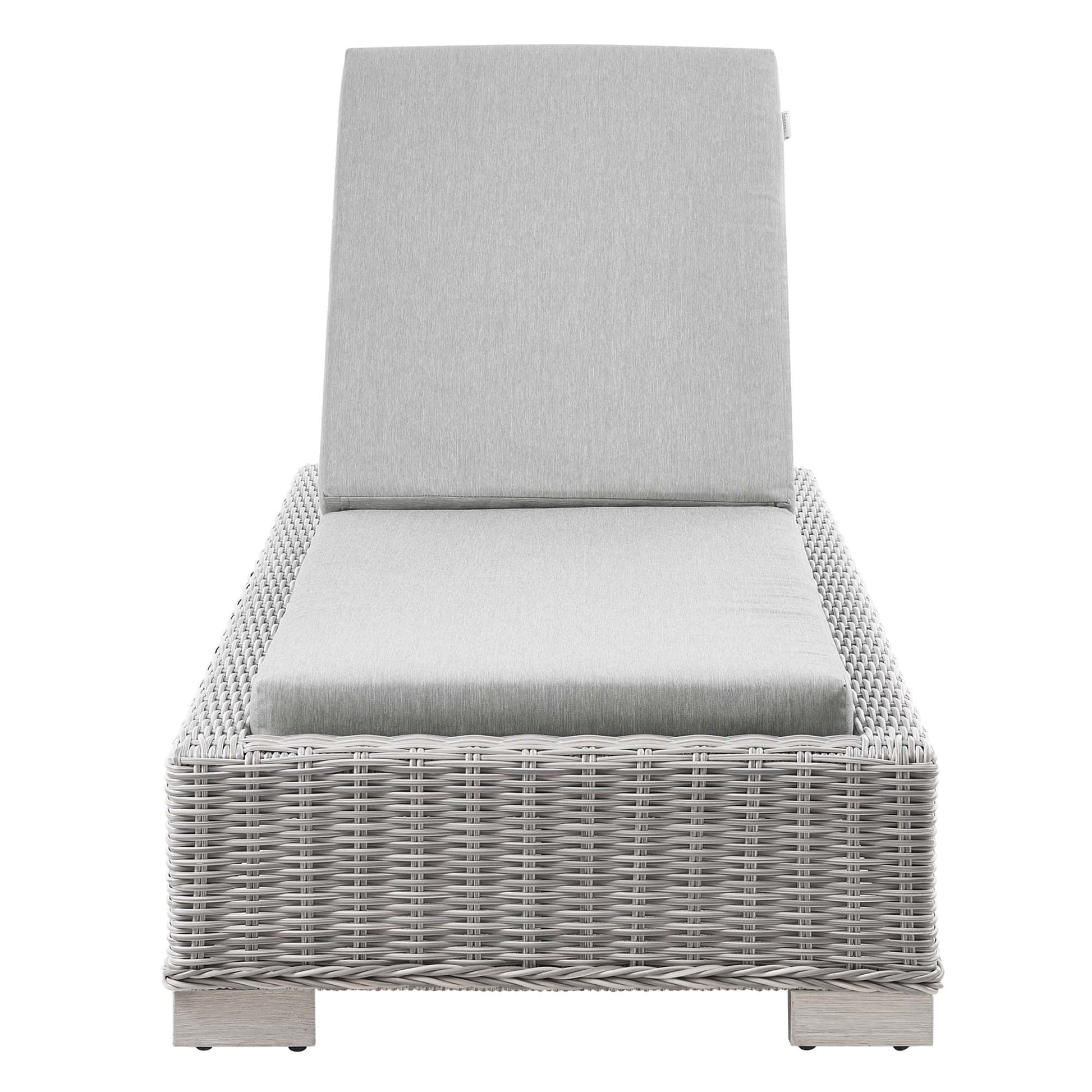 Conway Outdoor Patio Wicker Rattan Chaise Lounge