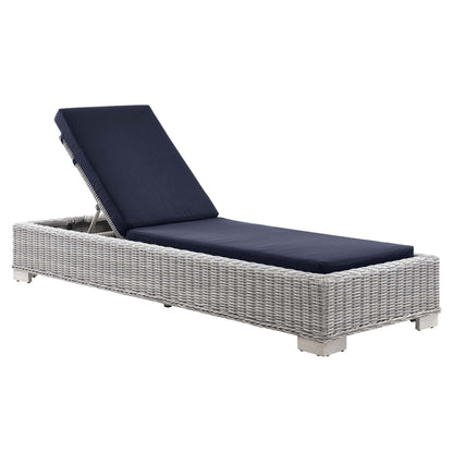 Conway Outdoor Patio Wicker Rattan Chaise Lounge