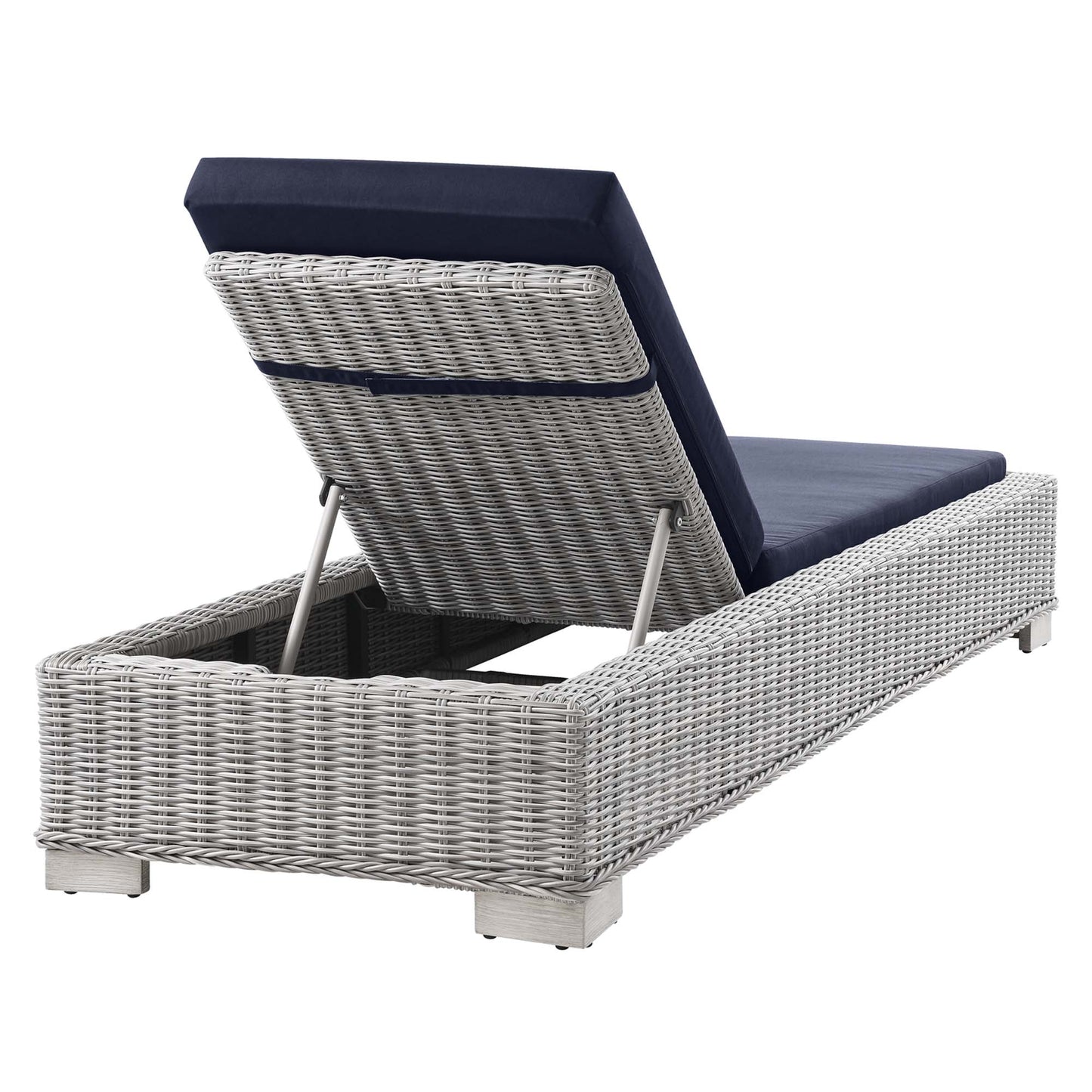 Conway Outdoor Patio Wicker Rattan Chaise Lounge