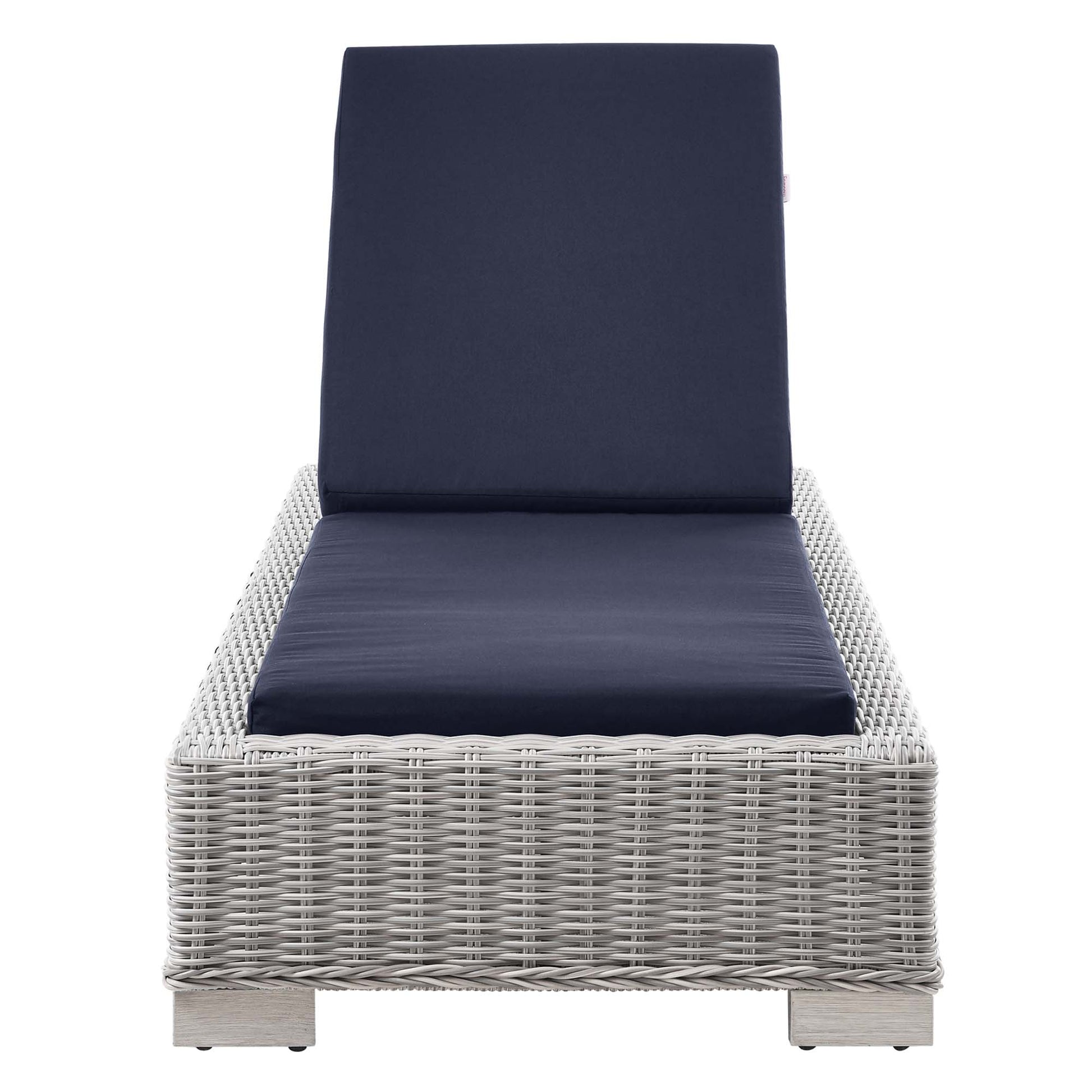 Conway Outdoor Patio Wicker Rattan Chaise Lounge