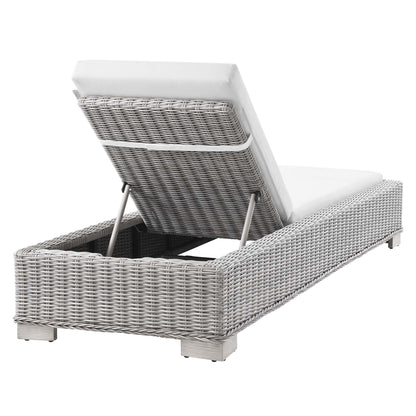 Conway Outdoor Patio Wicker Rattan Chaise Lounge