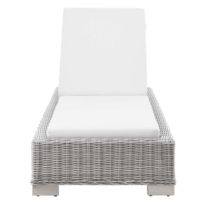 Conway Outdoor Patio Wicker Rattan Chaise Lounge