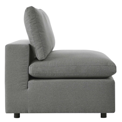 Commix Overstuffed Outdoor Patio Armless Chair