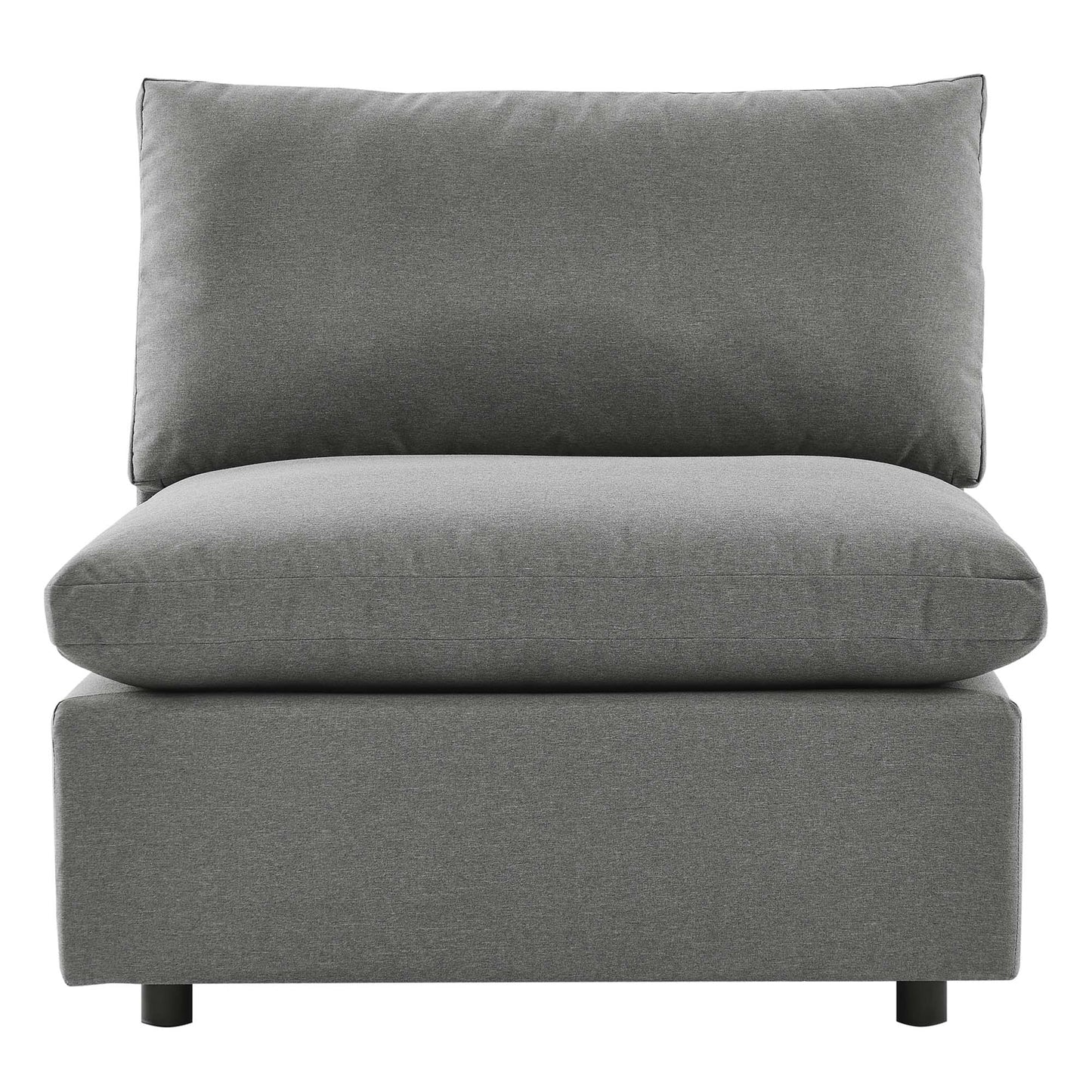 Commix Overstuffed Outdoor Patio Armless Chair