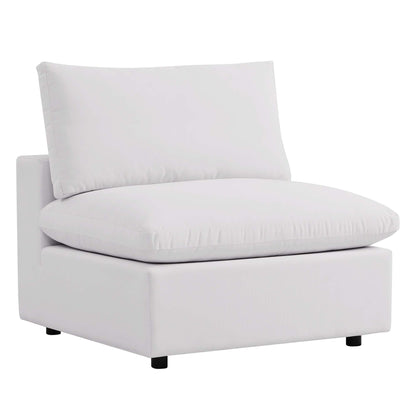 Commix Overstuffed Outdoor Patio Armless Chair