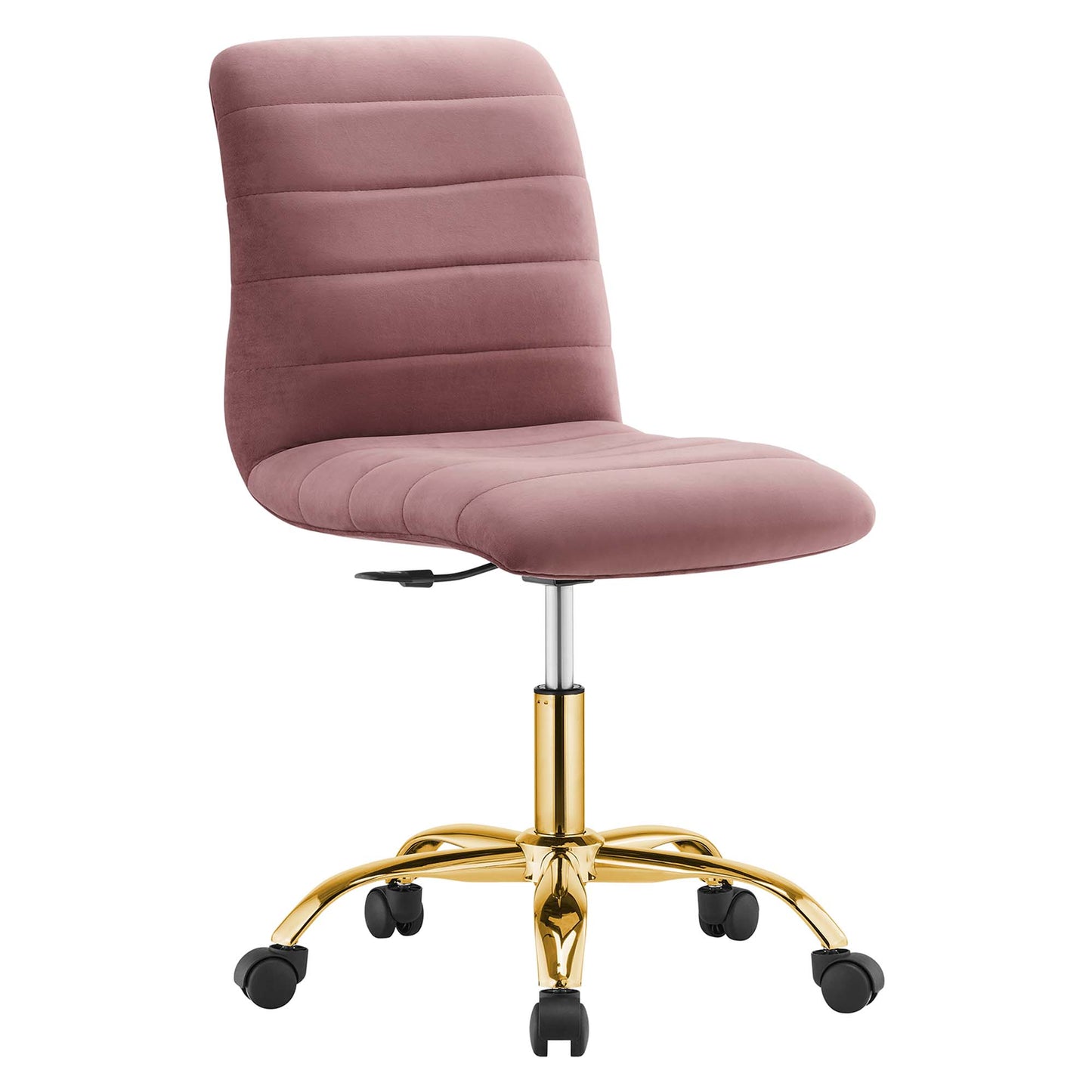 Ripple Armless Performance Velvet Office Chair