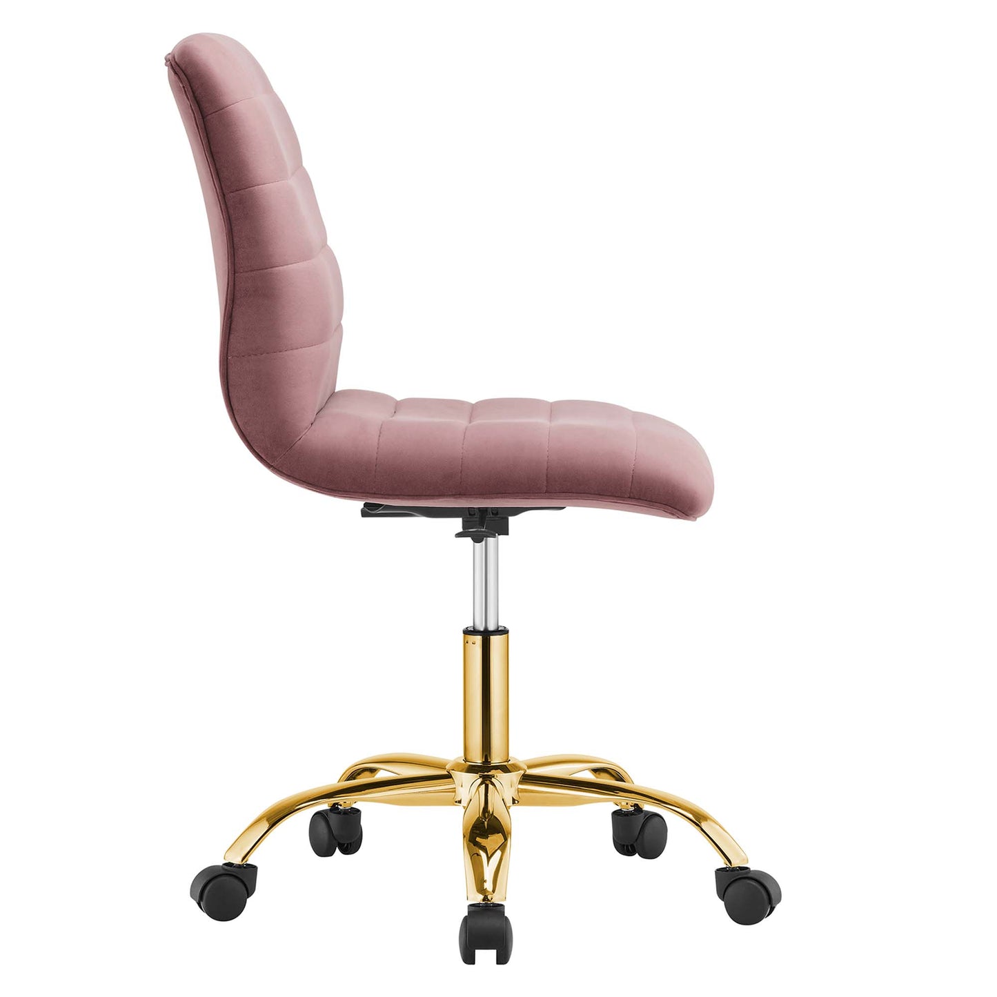 Ripple Armless Performance Velvet Office Chair