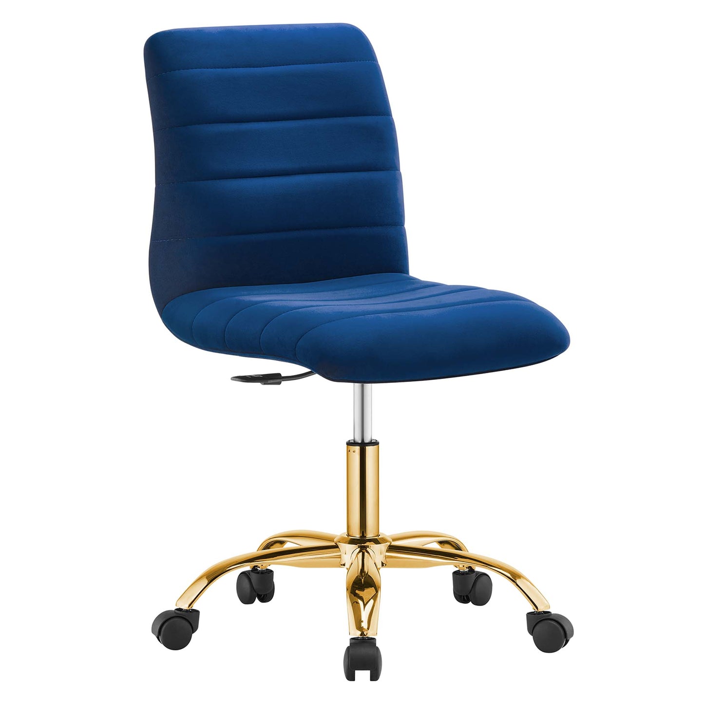 Ripple Armless Performance Velvet Office Chair