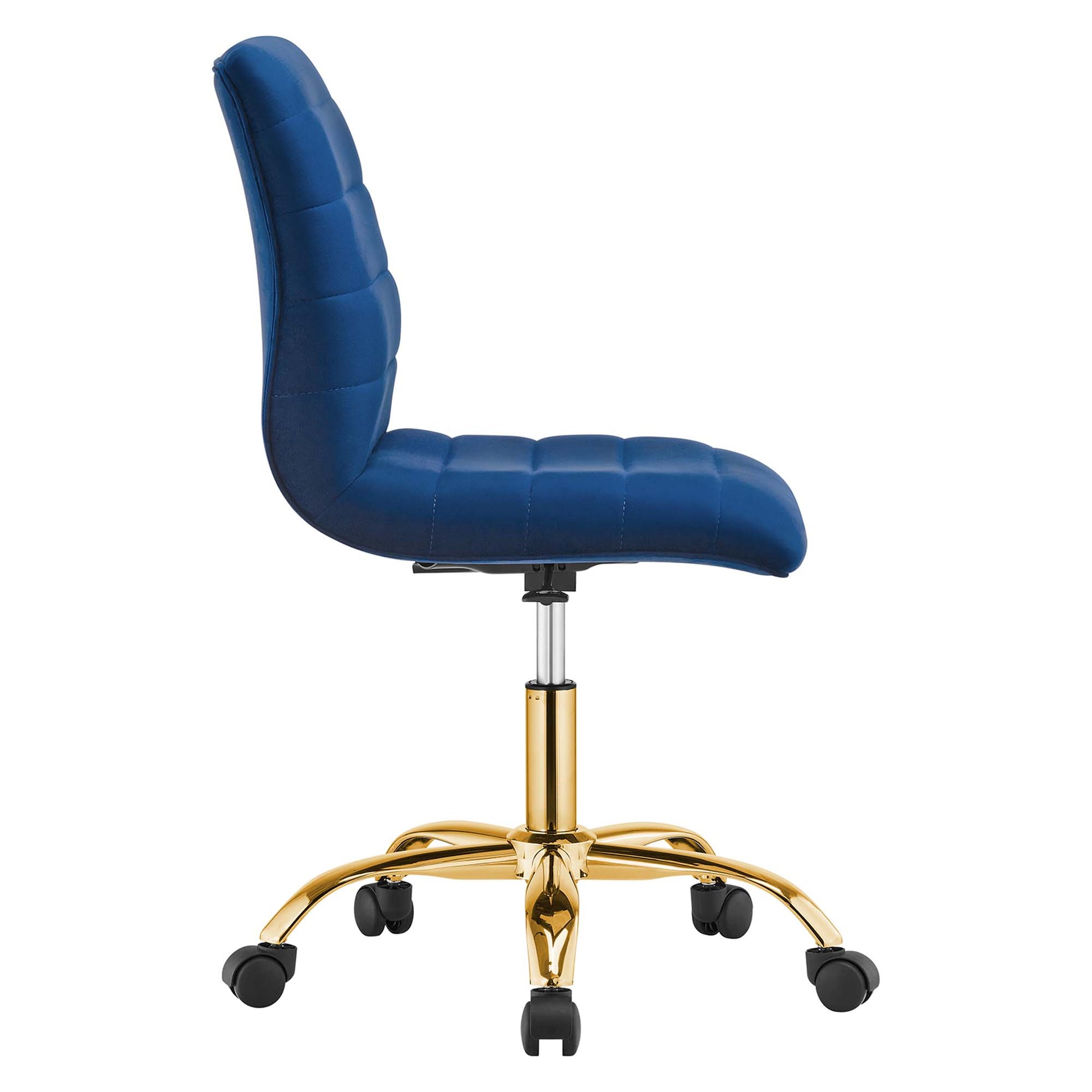 Ripple Armless Performance Velvet Office Chair