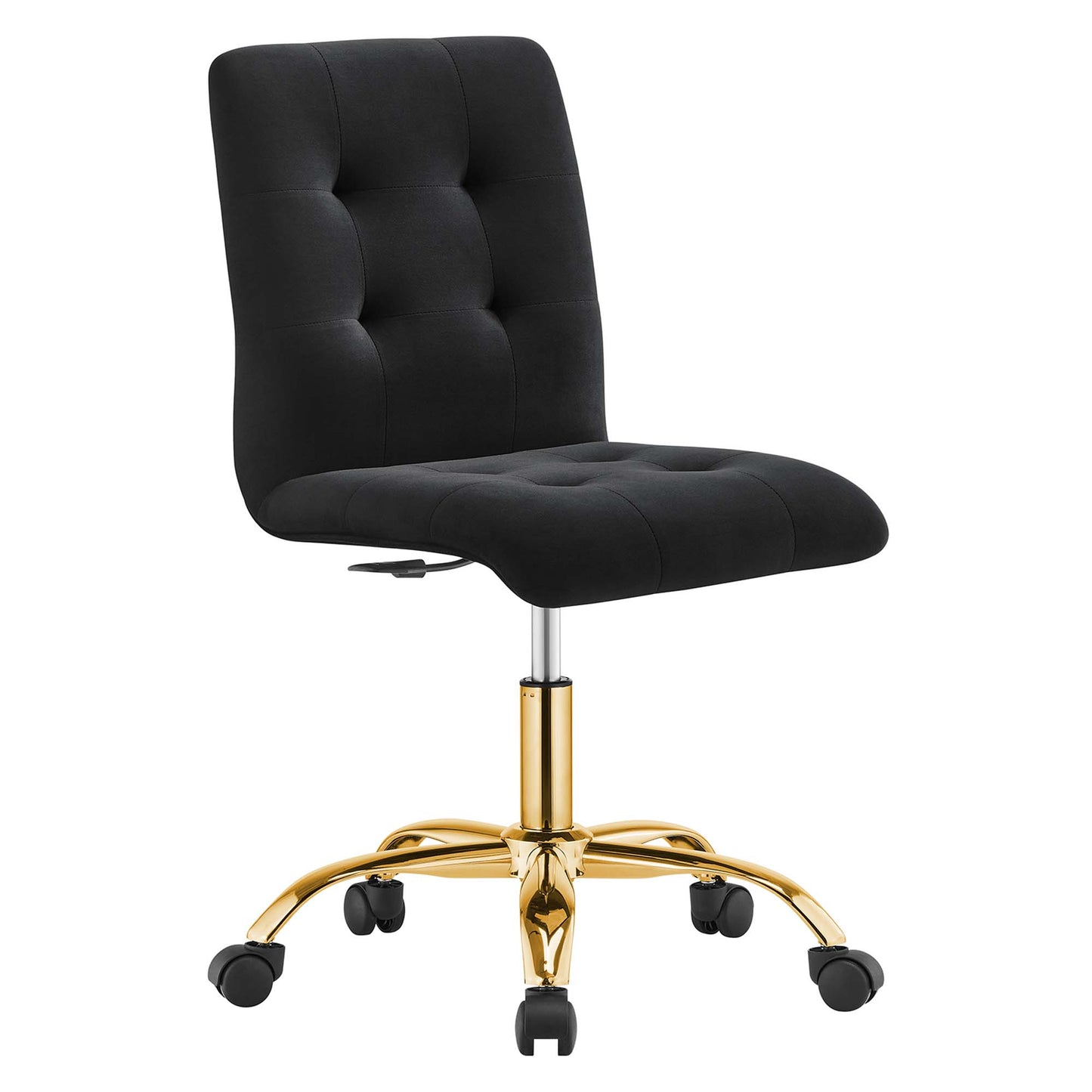 Prim Armless Performance Velvet Office Chair