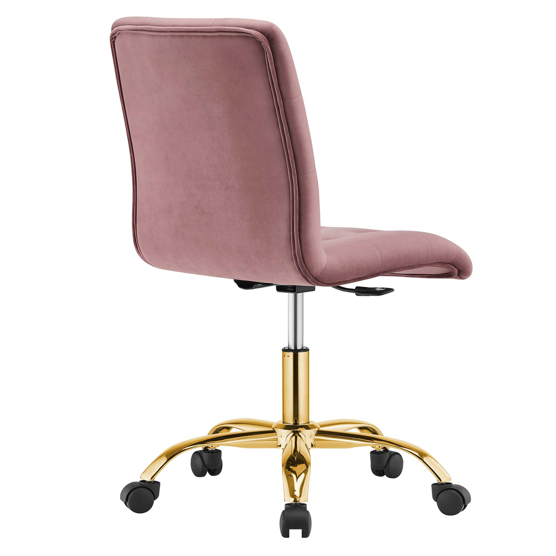 Prim Armless Performance Velvet Office Chair