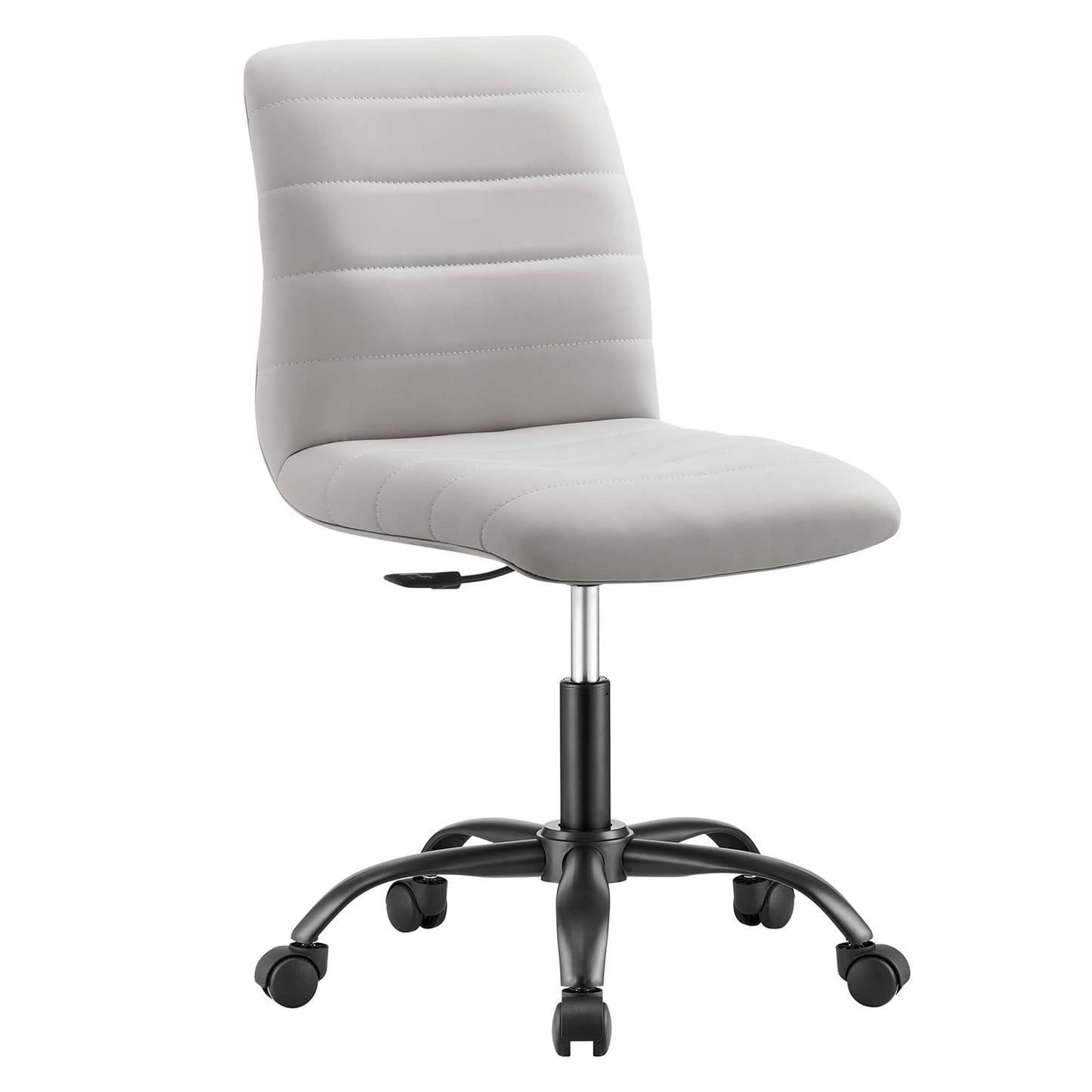 Ripple Armless Vegan Leather Office Chair