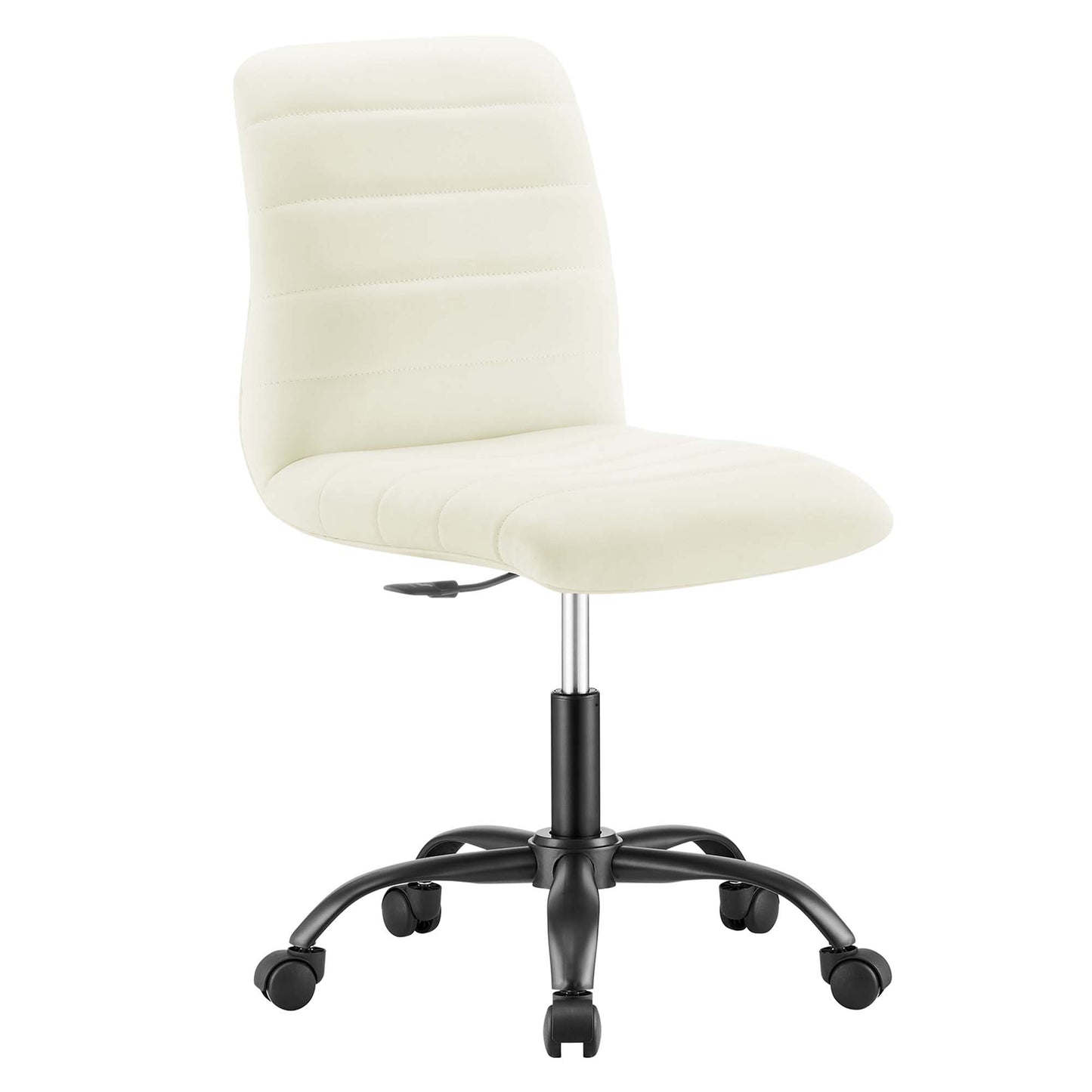 Ripple Armless Vegan Leather Office Chair