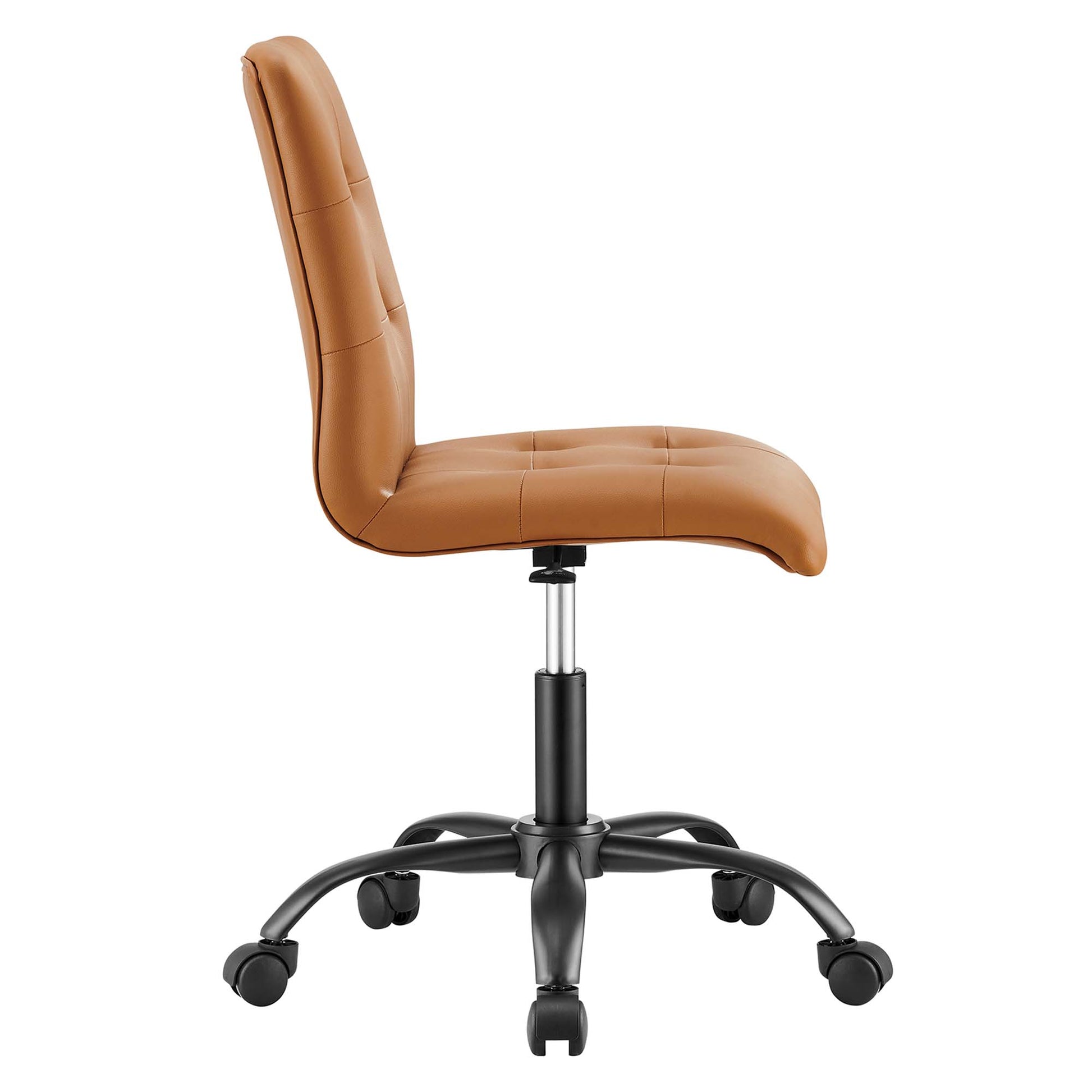 Prim Armless Vegan Leather Office Chair