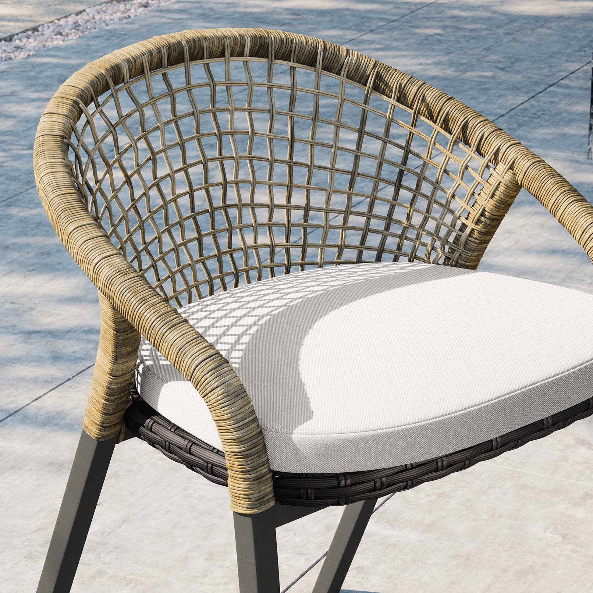 Meadow Outdoor Patio Dining Chairs Set of 2