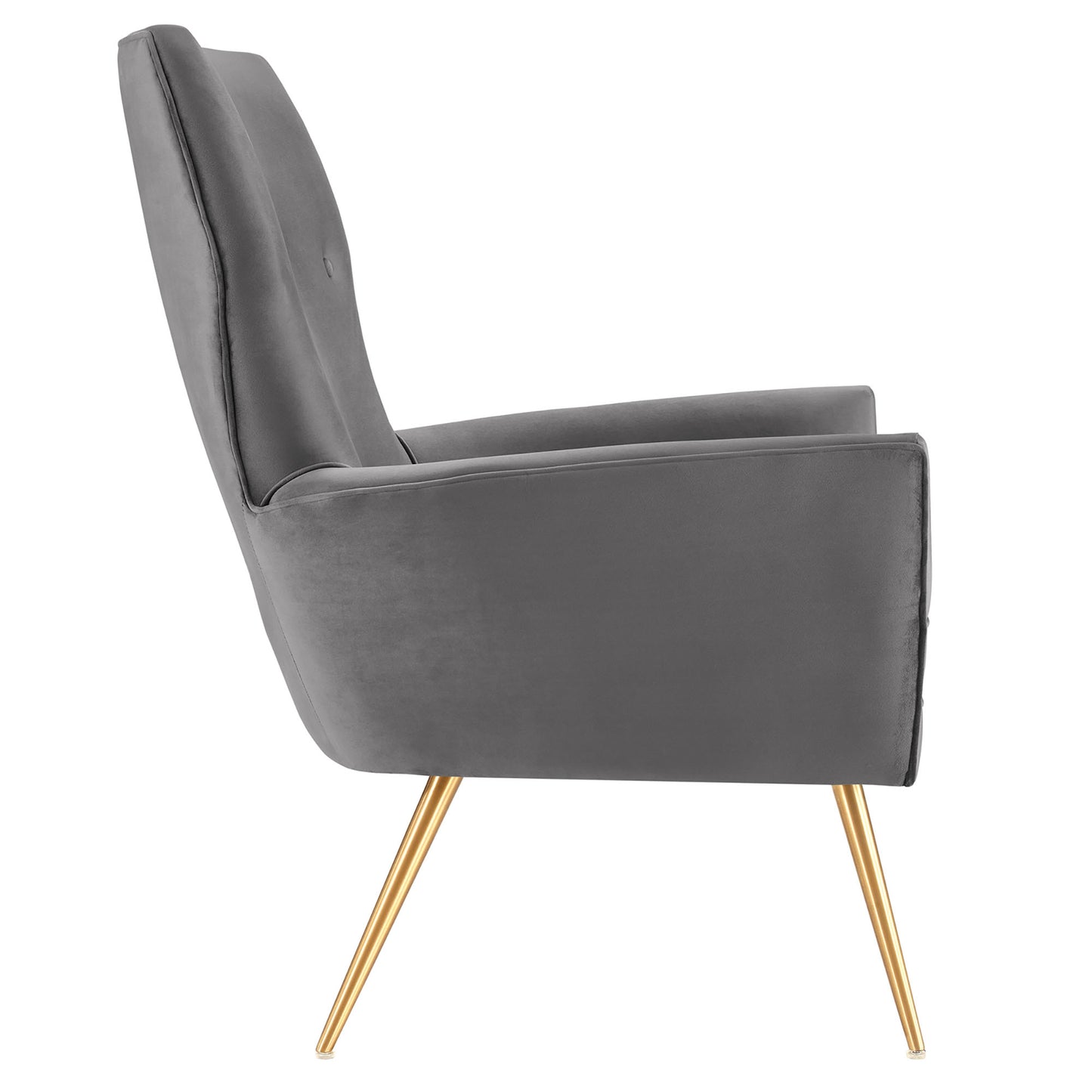 Renata Button Tufted Performance Velvet Armchair