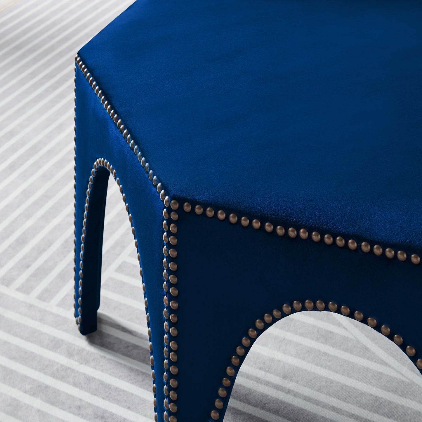 Victory Performance Velvet Ottoman