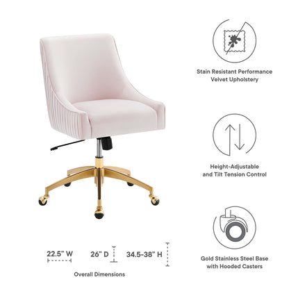 Discern Performance Velvet Office Chair