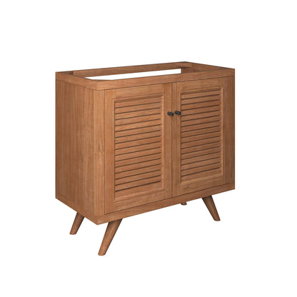 Birdie 36" Teak Wood Bathroom Vanity Cabinet (Sink Basin Not Included)