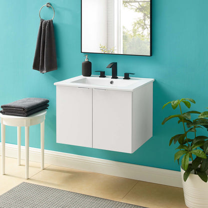 Maybelle 24" Wall-Mount Bathroom Vanity