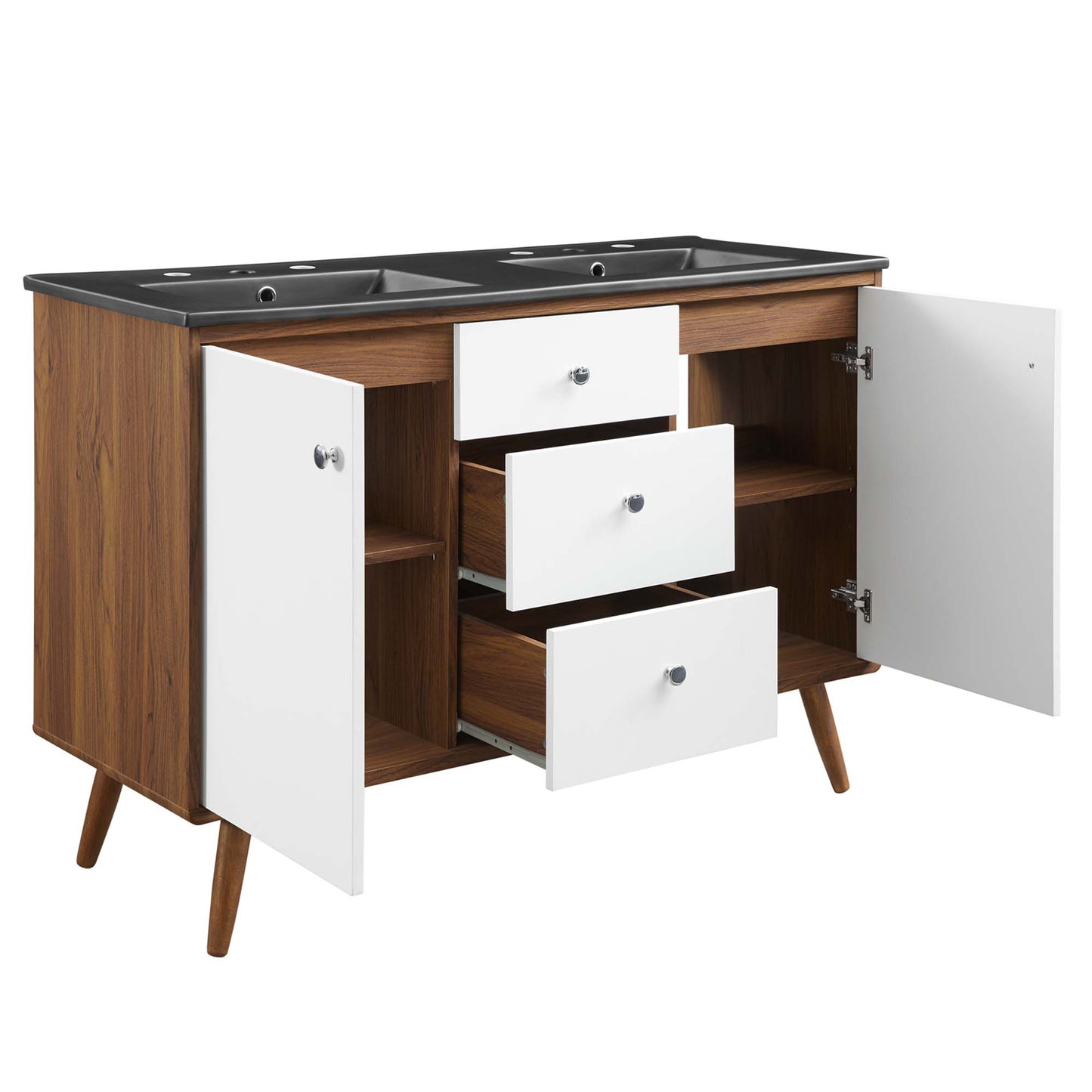 Transmit 48" Double Sink Bathroom Vanity