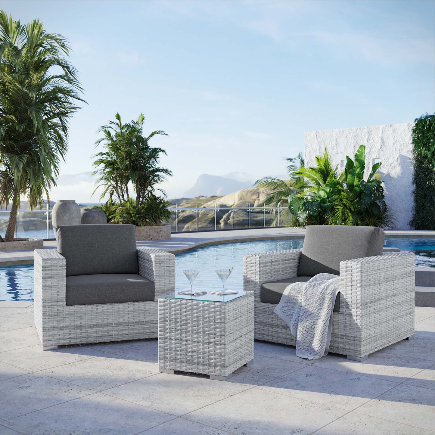 Convene 3-Piece Outdoor Patio Set