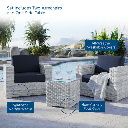 Convene 3-Piece Outdoor Patio Set