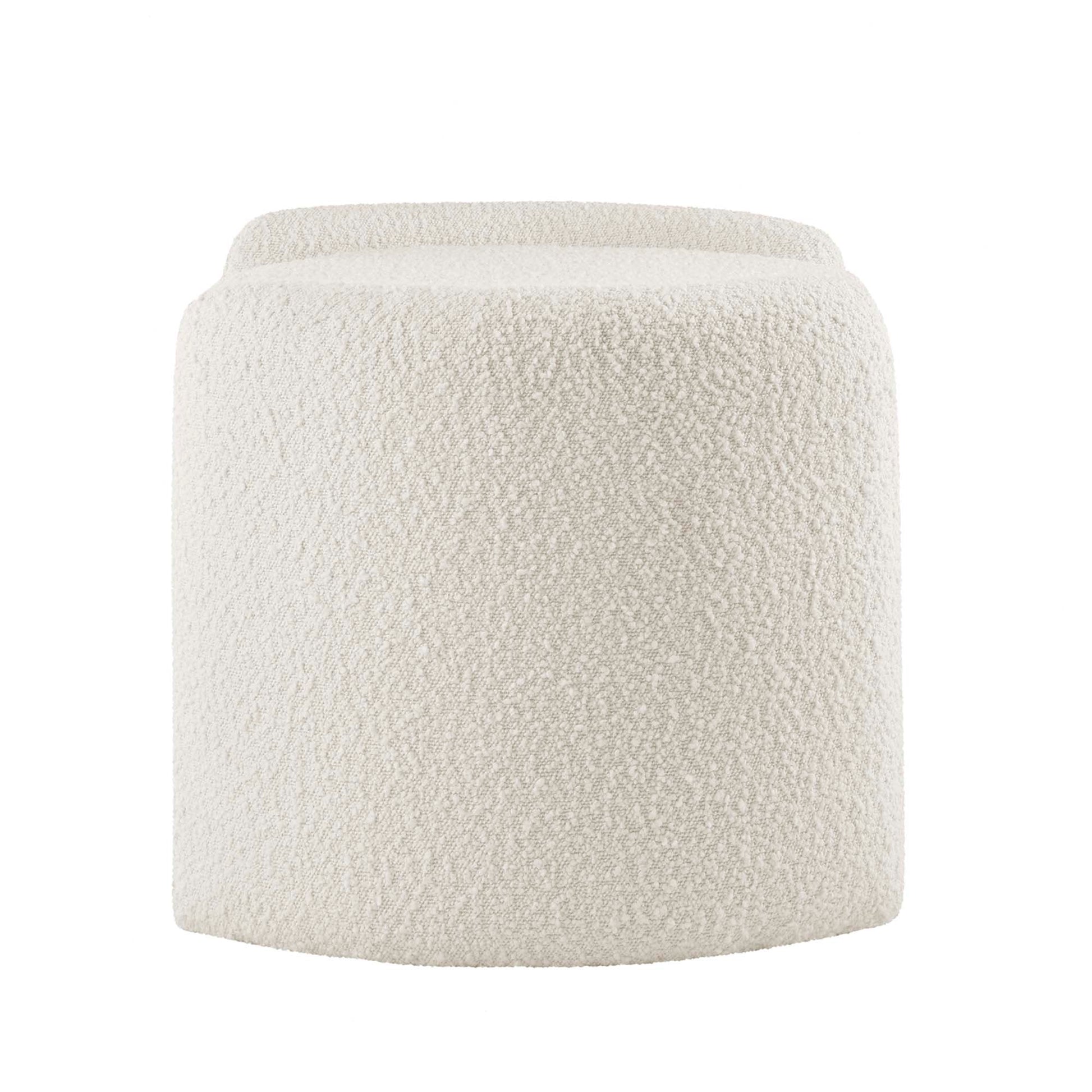 Nebula Boucle Upholstered Ottoman