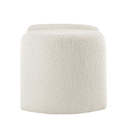 Nebula Boucle Upholstered Ottoman