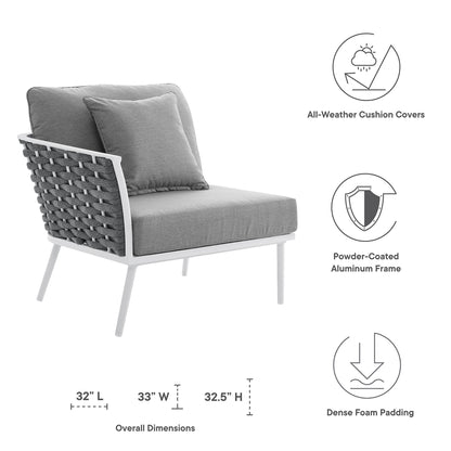 Stance Outdoor Patio Aluminum Left-Facing Armchair