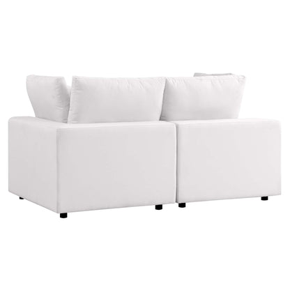 Commix Overstuffed Outdoor Patio Loveseat