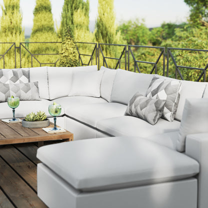 Commix 7-Piece Outdoor Patio Sectional Sofa