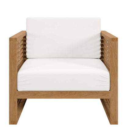 Carlsbad Teak Wood Outdoor Patio Armchair