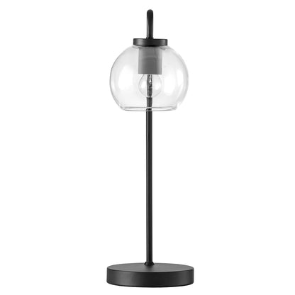 Silo Glass Globe Glass and Metal Table Lamp