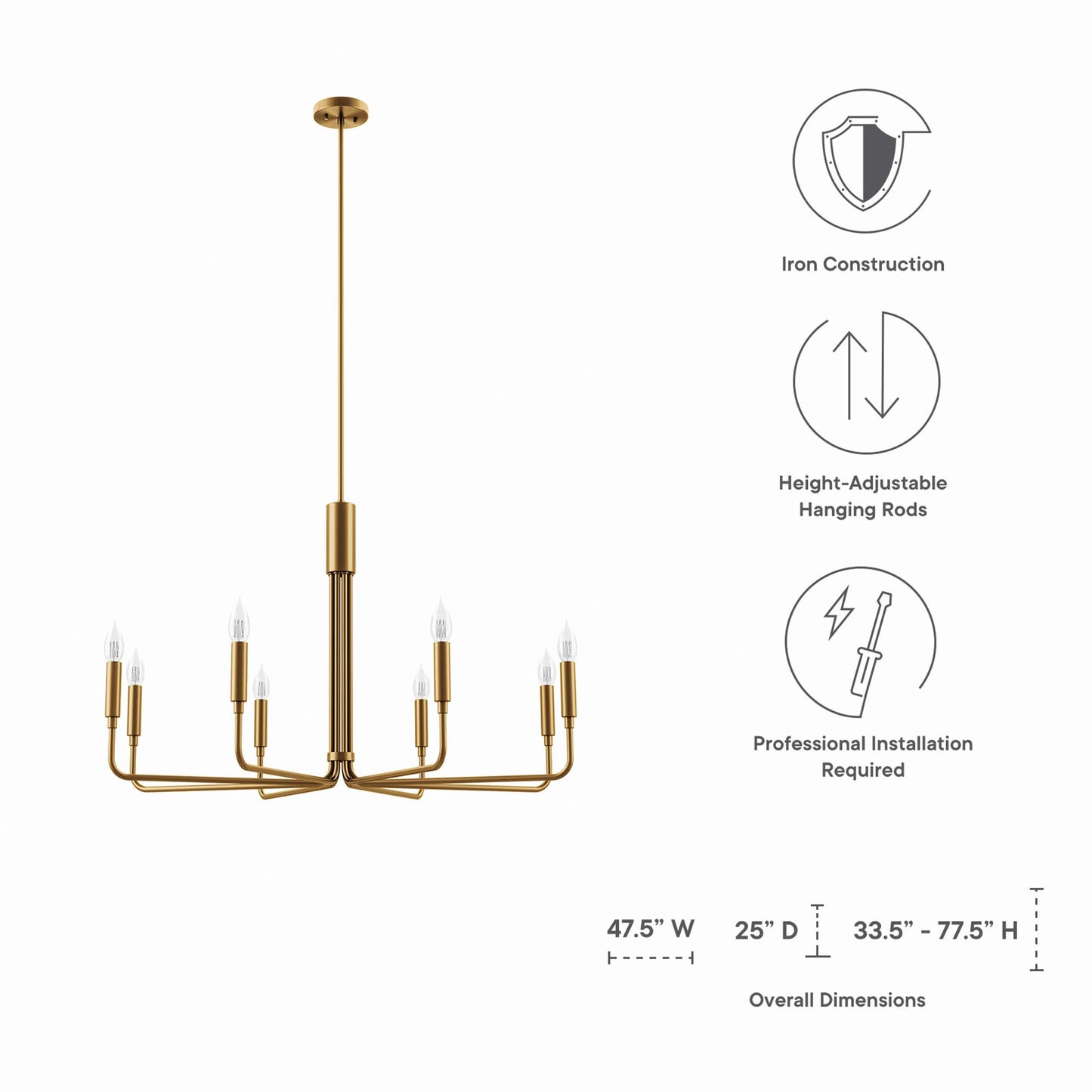 Rekindle 8-Light Chandelier