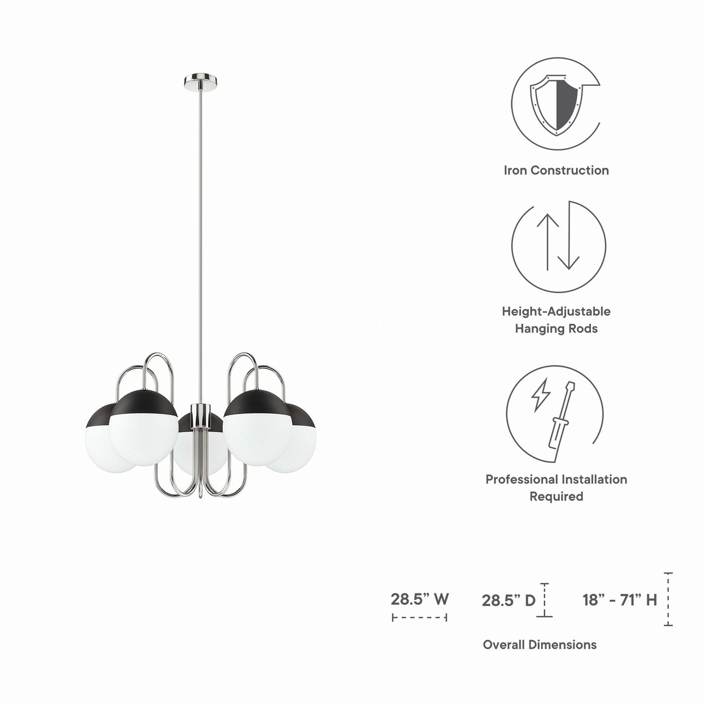 Stellar 5-Light Chandelier