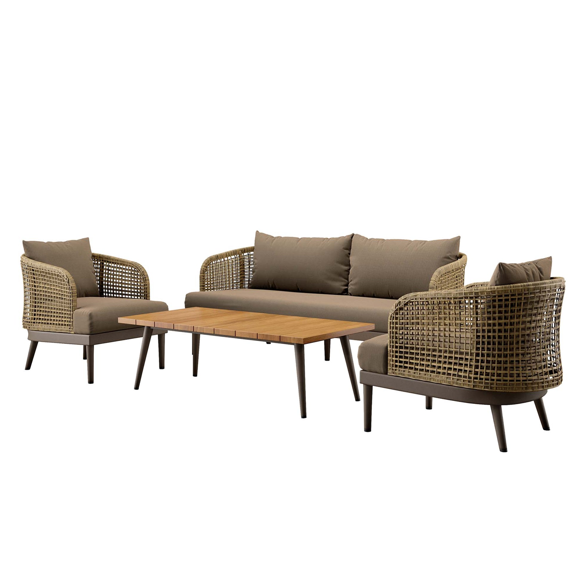 Meadow 4-Piece Outdoor Patio Set