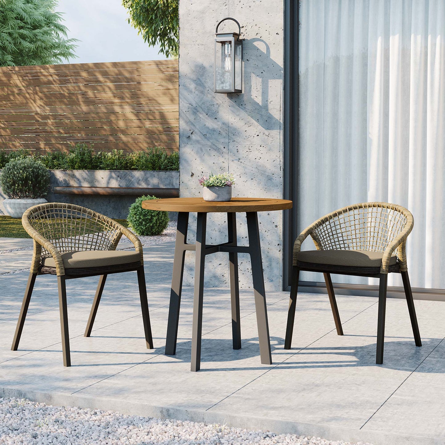 Meadow 3-Piece Outdoor Patio Dining Set