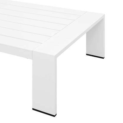 Tahoe Outdoor Patio Powder-Coated Aluminum Coffee Table