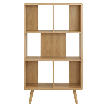 Transmit 5 Shelf Wood Grain Bookcase