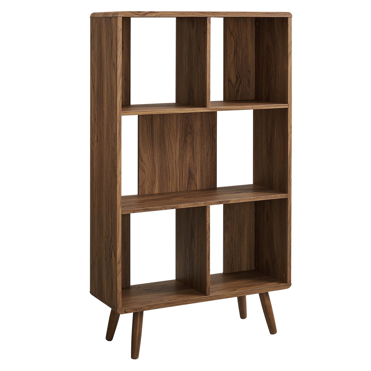 Transmit 5 Shelf Wood Grain Bookcase