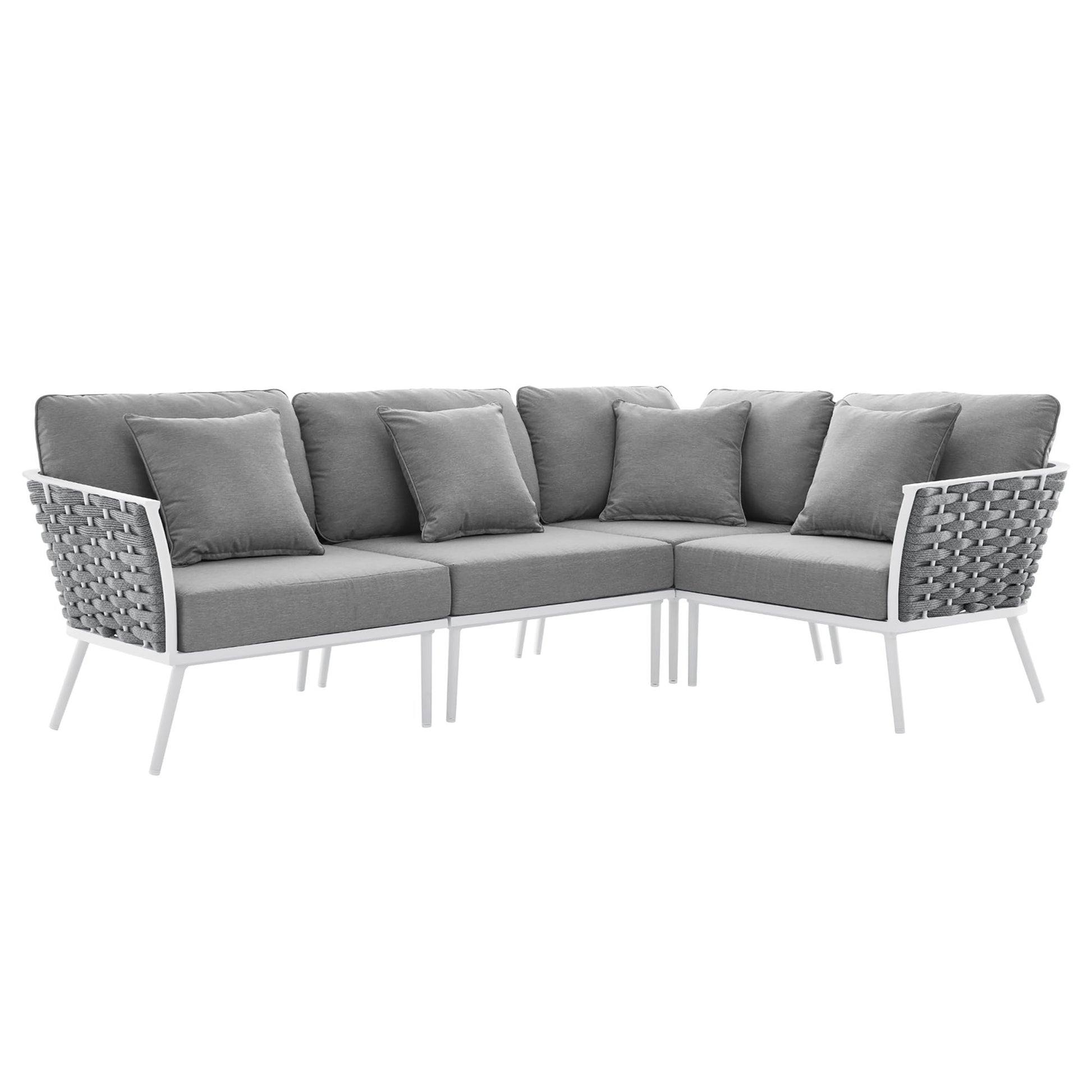 Stance Outdoor Patio Aluminum Large Sectional Sofa