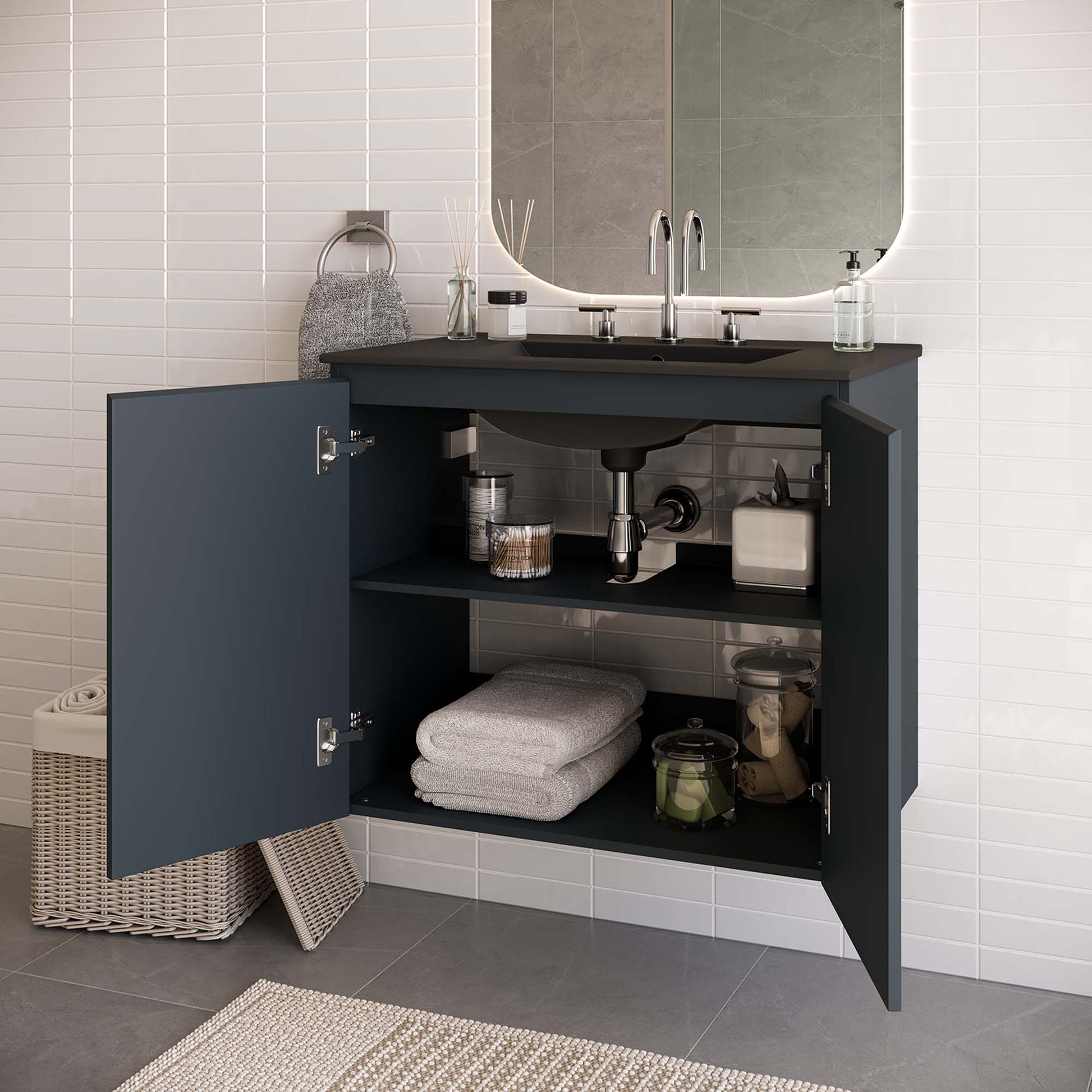 Bryn 30" Wall-Mount Bathroom Vanity