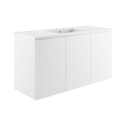 Bryn 48" Wall-Mount Bathroom Vanity