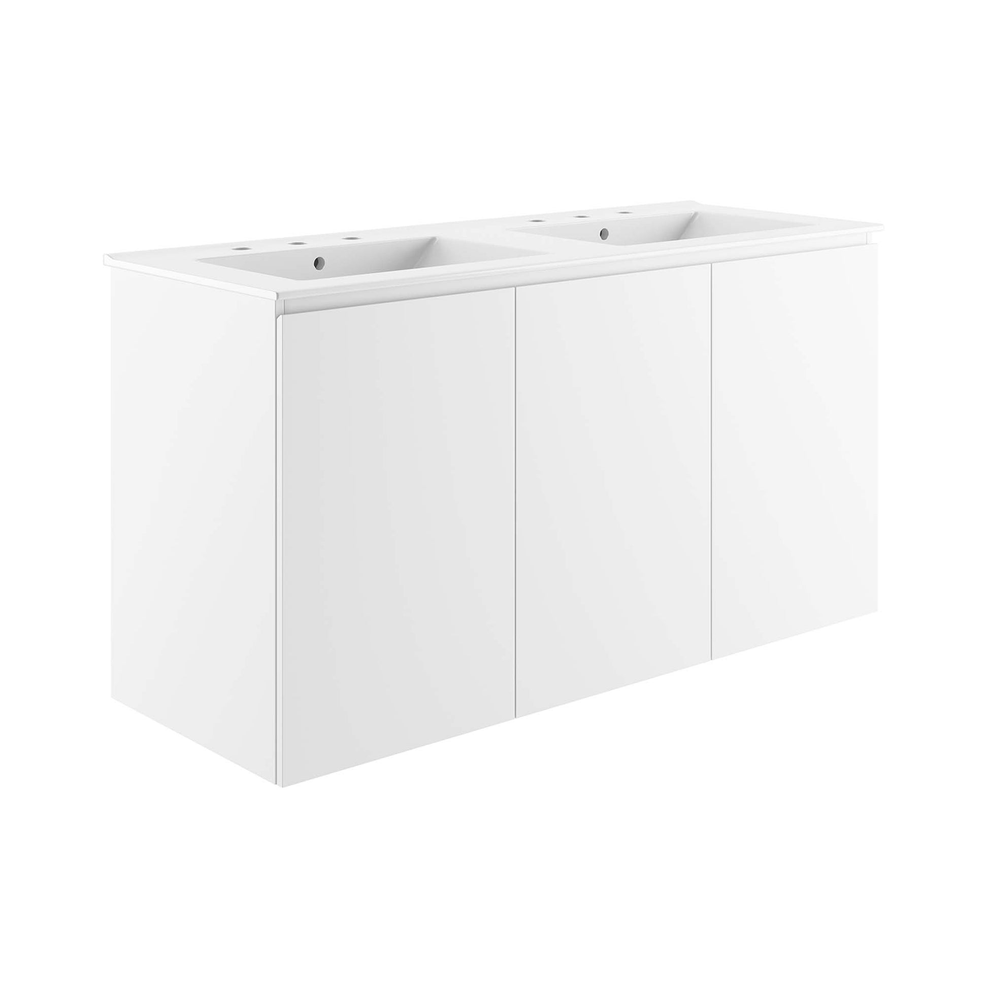 Bryn 48" Wall-Mount Double Sink Bathroom Vanity